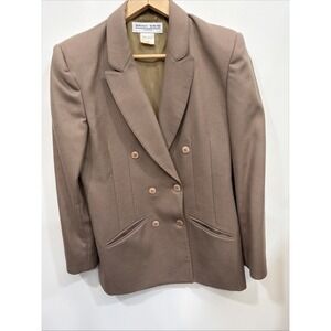 Vintage Brian David Canada Blazer Jacket Pure Virgin Wool Size 10 RN 45853